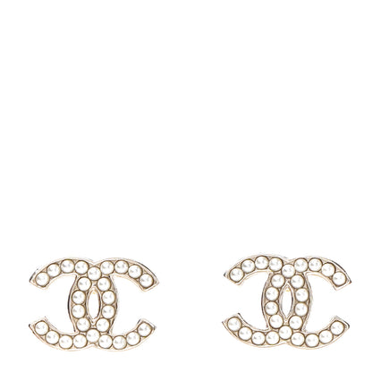 Chanel Pearl CC Earrings Gold 1 of 4