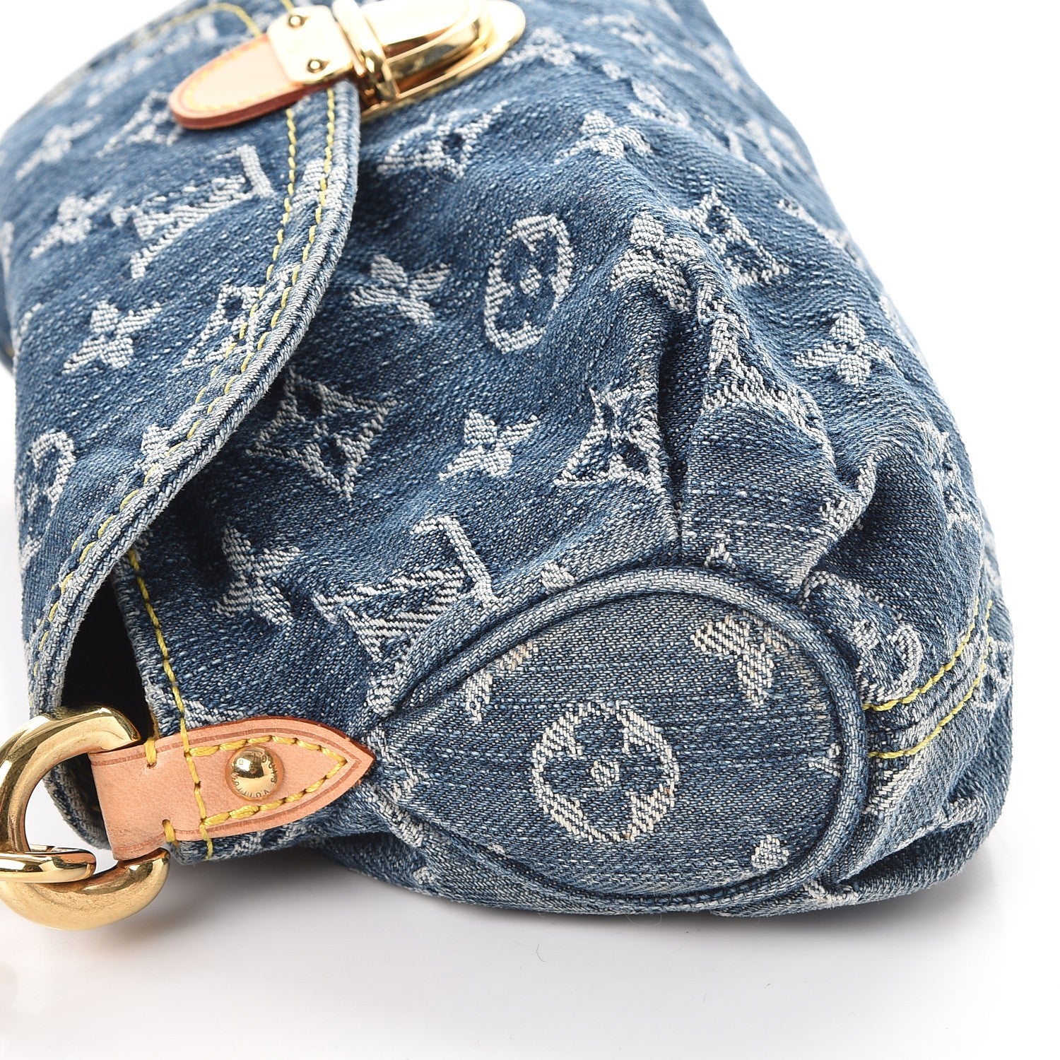 Louis Vuitton Monogram Denim Mini Pleaty Blue 9 of 10
