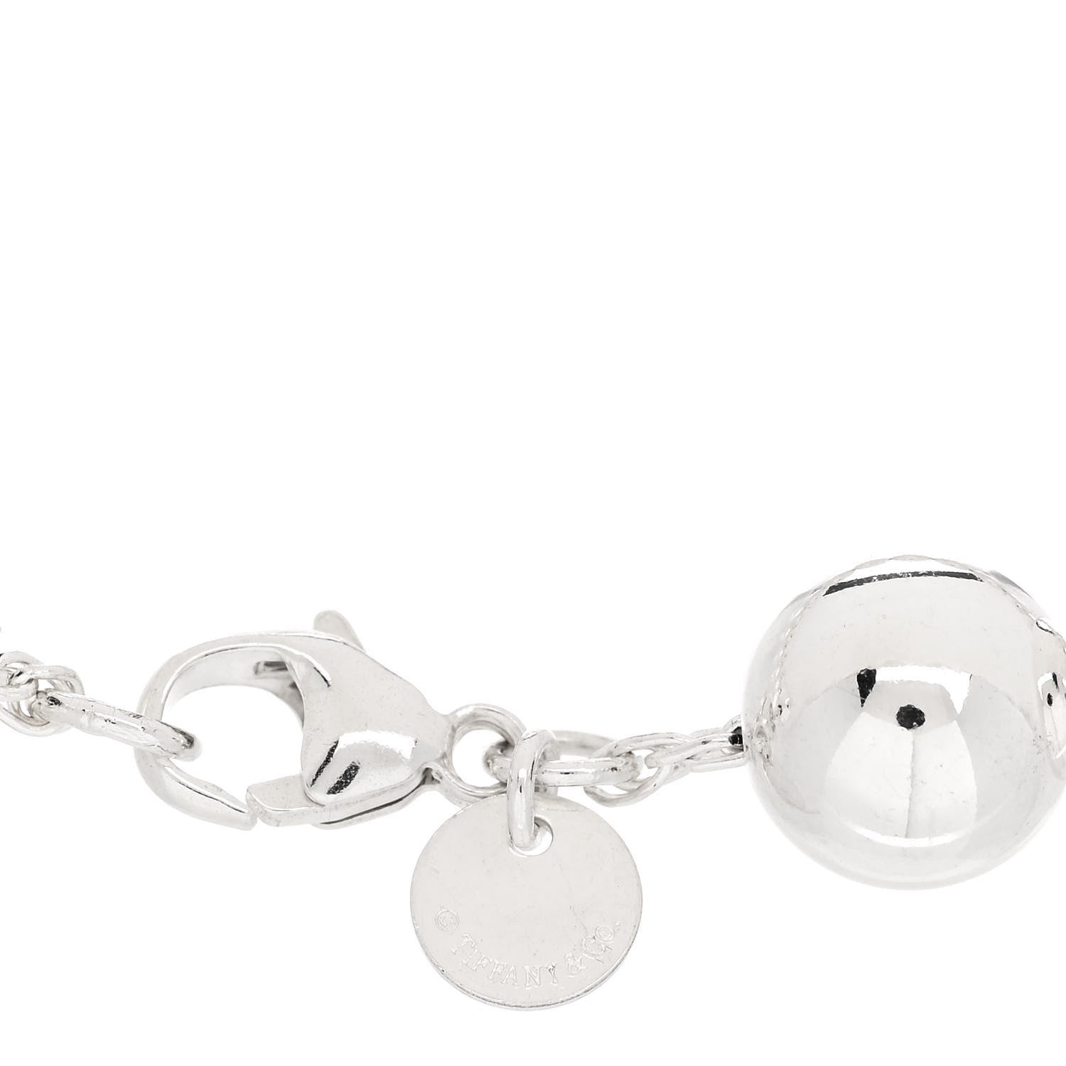 Tiffany Sterling Silver 10mm HardWear Ball Bracelet 3 of 5