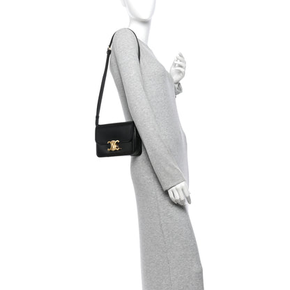 Celine Shiny Calfskin Teen Triomphe Black 2 of 12