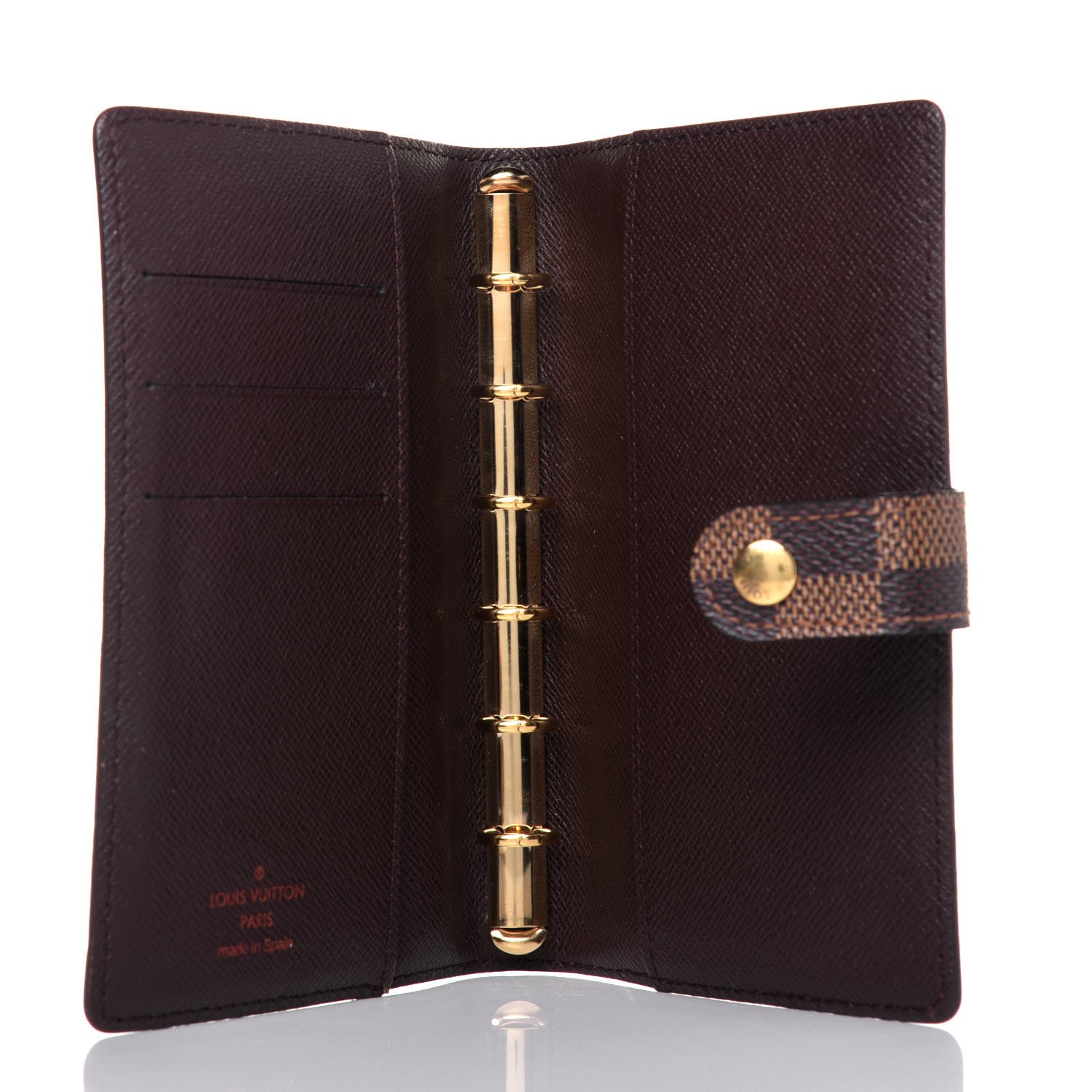 Louis Vuitton Damier Ebene Small Ring Agenda Cover 5 of 13