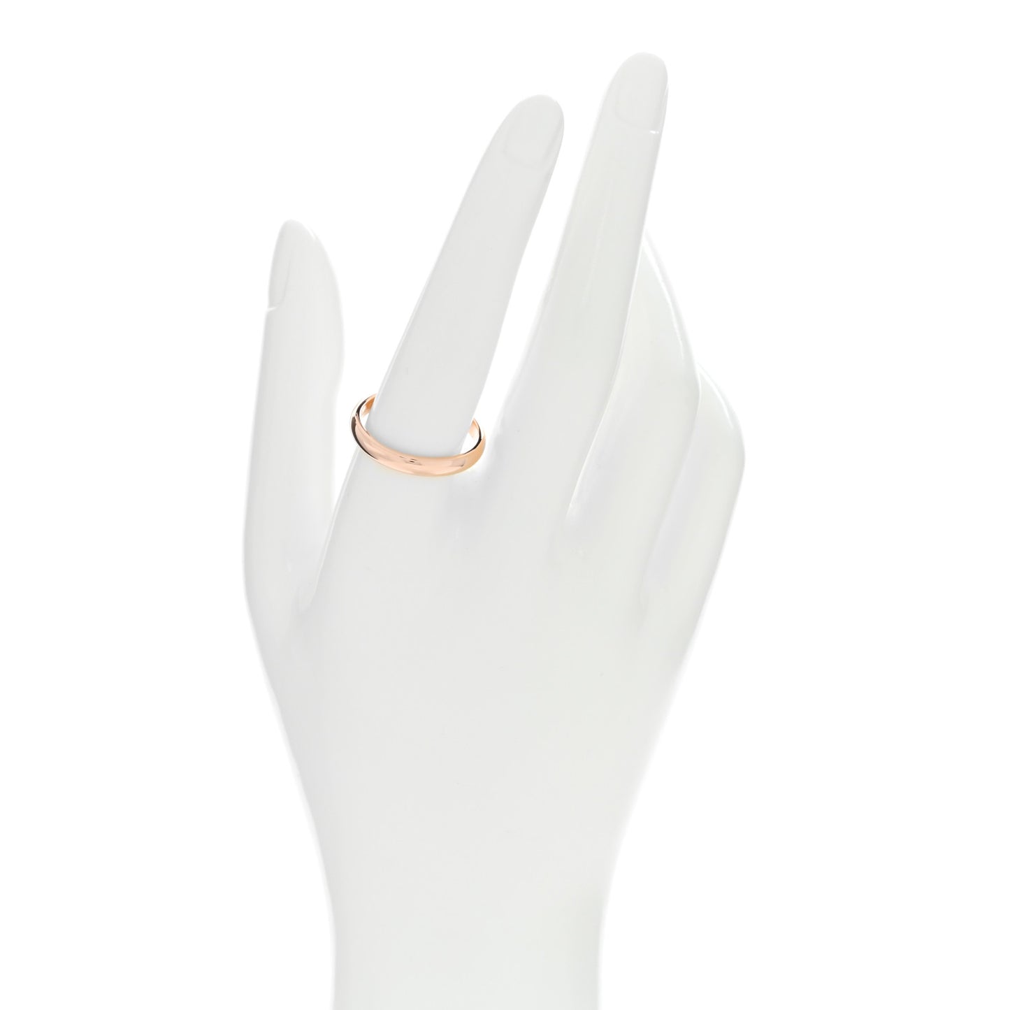 18K Pink Gold 3.5mm 1895 Wedding Band Ring 61 9.5