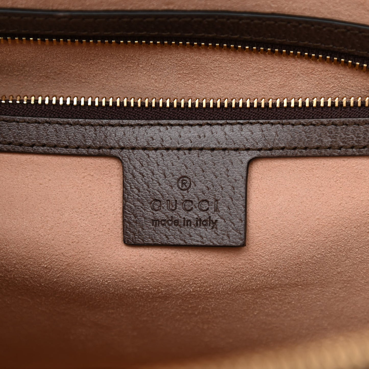 GG Supreme Monogram Web Medium Ophidia Tote Bag Brown