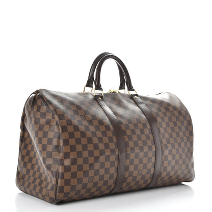 Louis Vuitton Damier Ebene Keepall 50 3 of 9