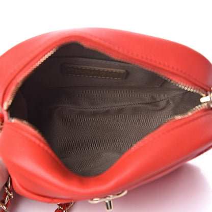 Chanel Goatskin Quilted Small Casual Trip Camera Case Red 5 of 11