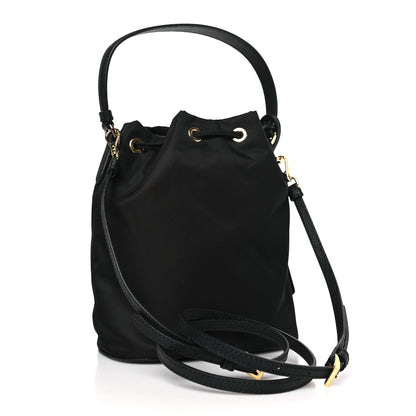 Prada Re-Nylon Saffiano Mini Re-Edition 1978 Bucket Bag Black 3 of 8