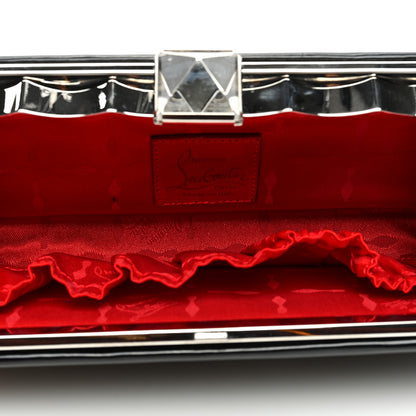 Christian Louboutin Patent Crystal Clutch Black 5 of 9