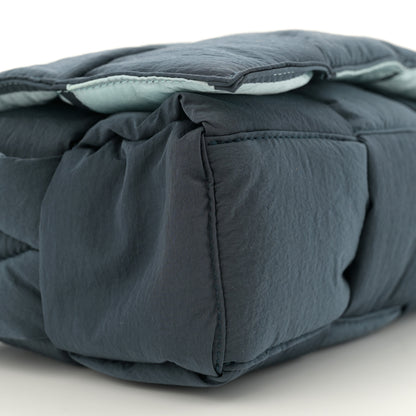 Bottega Veneta Nylon Intrecciato Padded Tech Cassette Bag Deep Blue Pale Blue 10 of 11