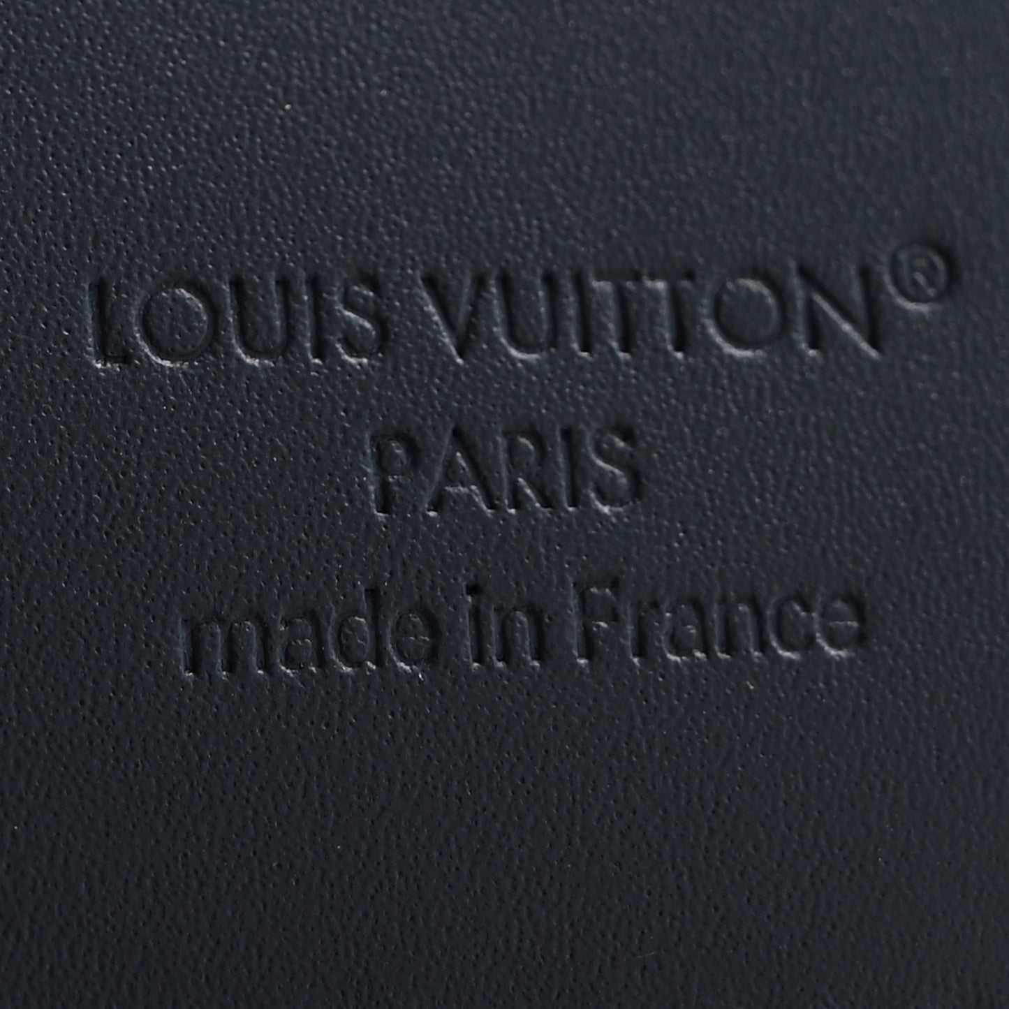 Calfskin Monogram Shadow Pocket Organizer Navy Blue White