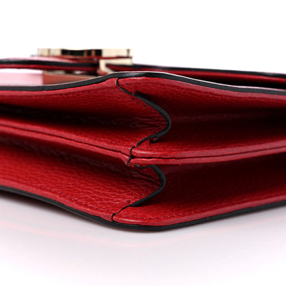 Gucci Dollar Calfskin Small Interlocking G Shoulder Bag Red 10 of 11