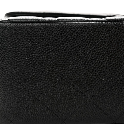 Chanel Caviar Quilted Jumbo Double Flap Black 12 of 13