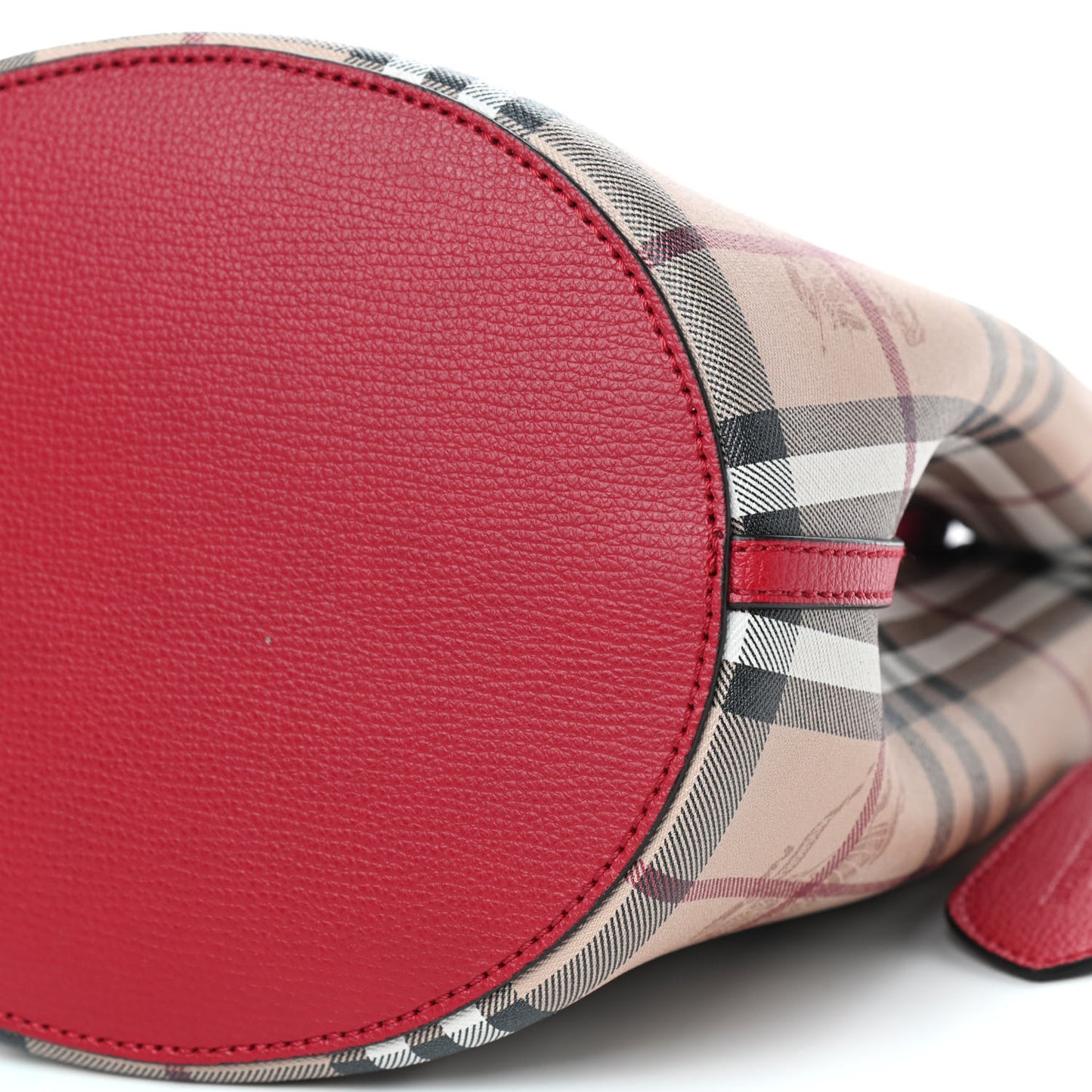 Haymarket Check Colours Small Lorne Bucket Crossbody Poppy Red