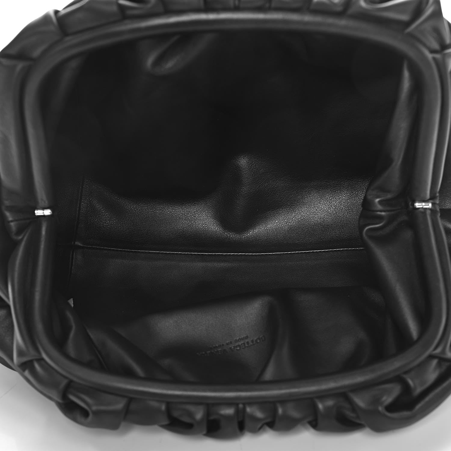 Bottega Veneta Smooth Butter Calf The Pouch Oversized Clutch Black 5 of 10