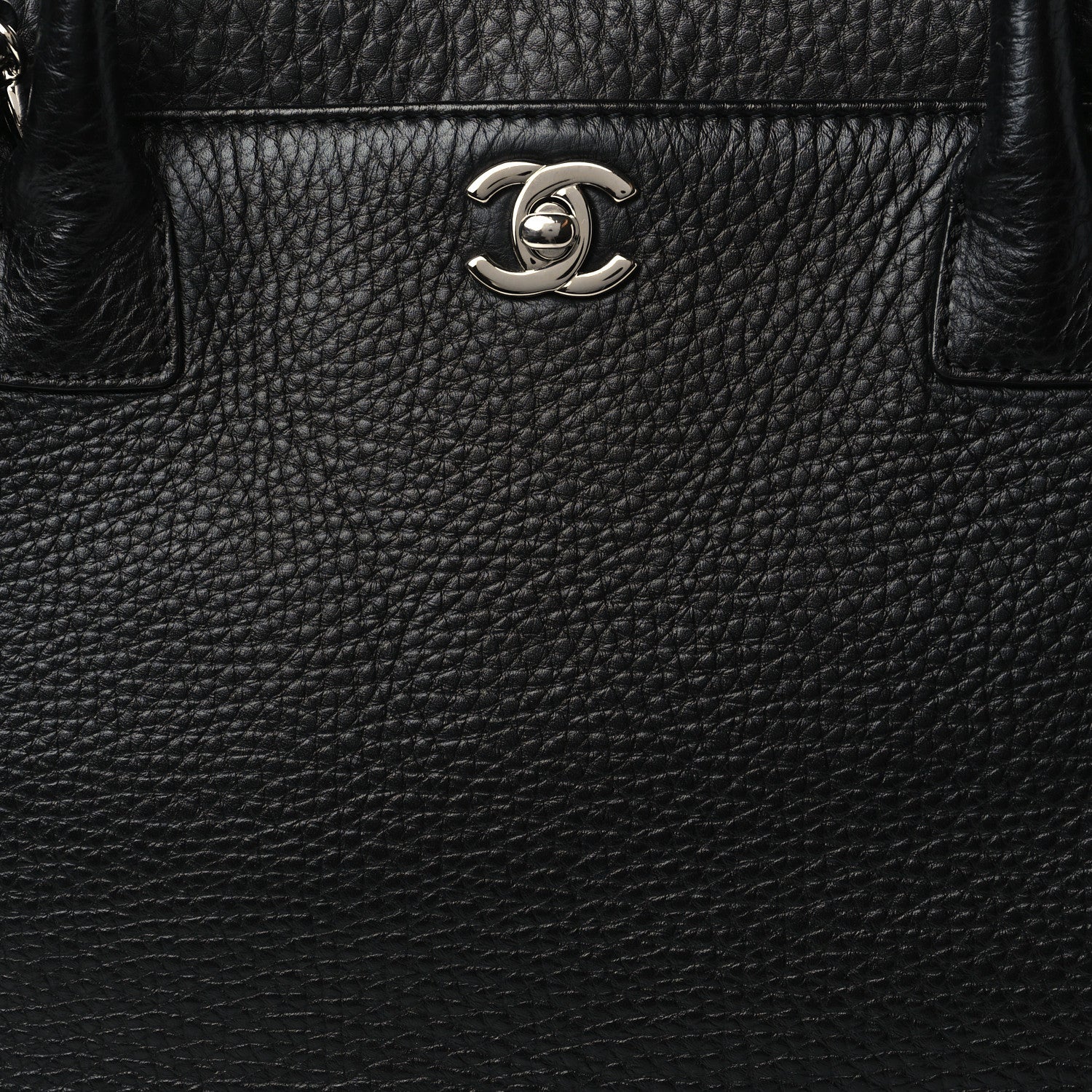 Chanel Deerskin Cerf Executive Shopper Tote Black 8 of 10
