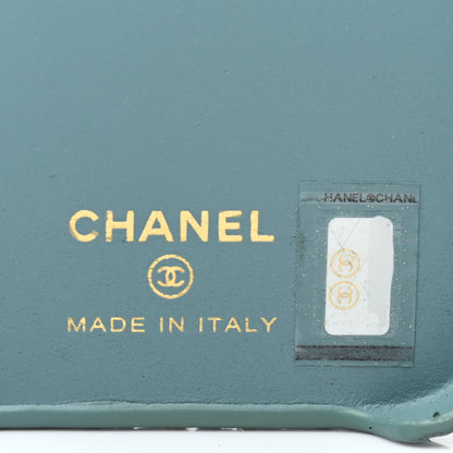 Chanel Tweed Quilted iPhone XII Pro Case With Chain Turquoise Purple White Red 6 of 14