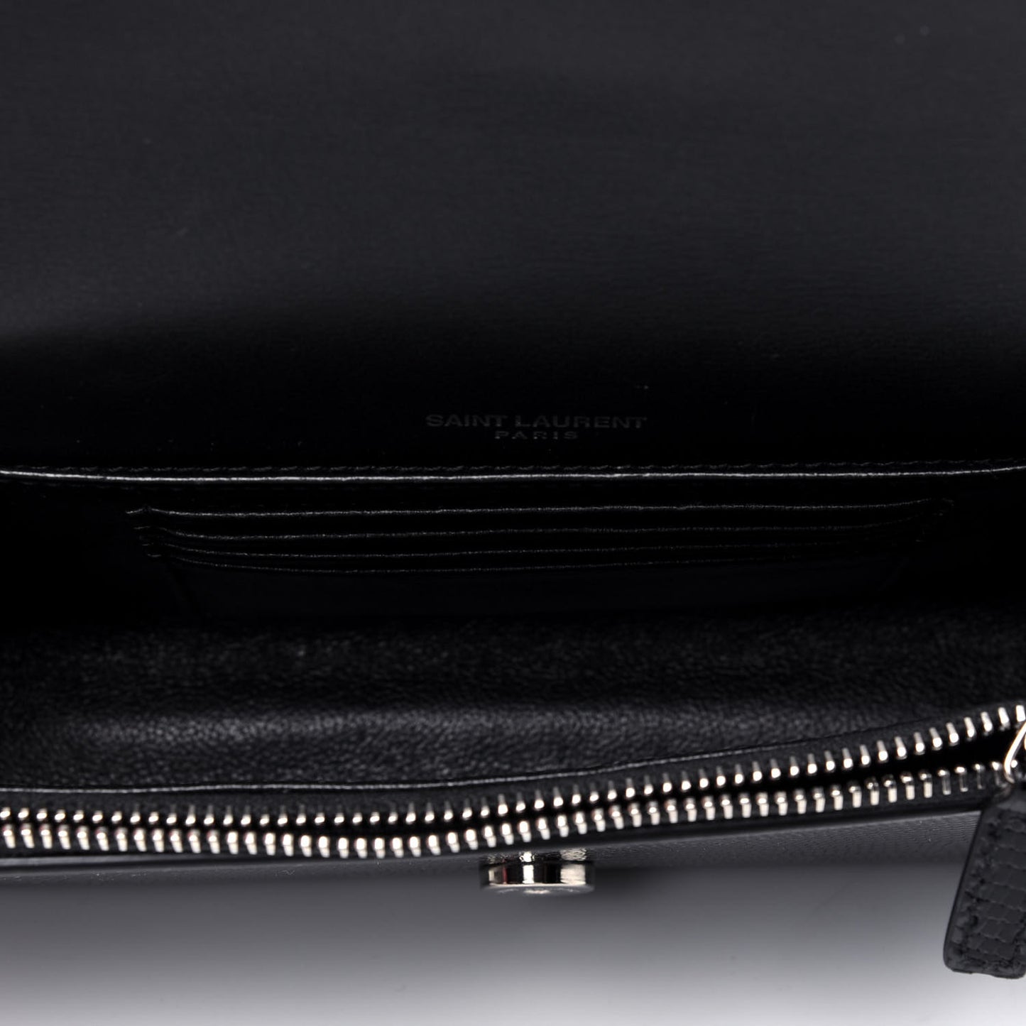 Calfskin Lizard Embossed Monogram Kate Belt Bag Black