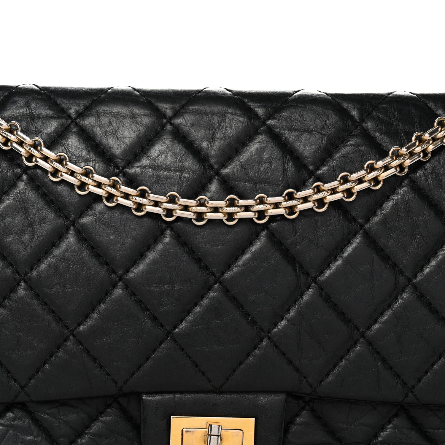 Chanel Aged Calfskin Quilted 2.55 Reissue 226 Flap Black 8 of 12