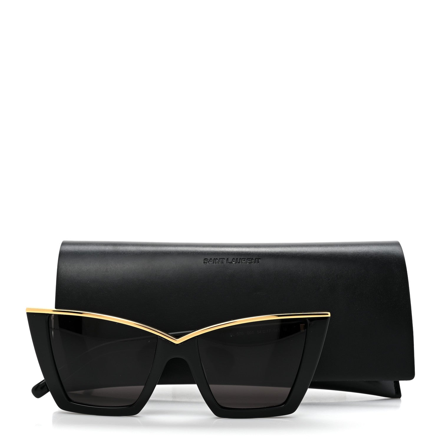 Saint Laurent Cat Eye Kate SL570 Sunglasses Black 8 of 8