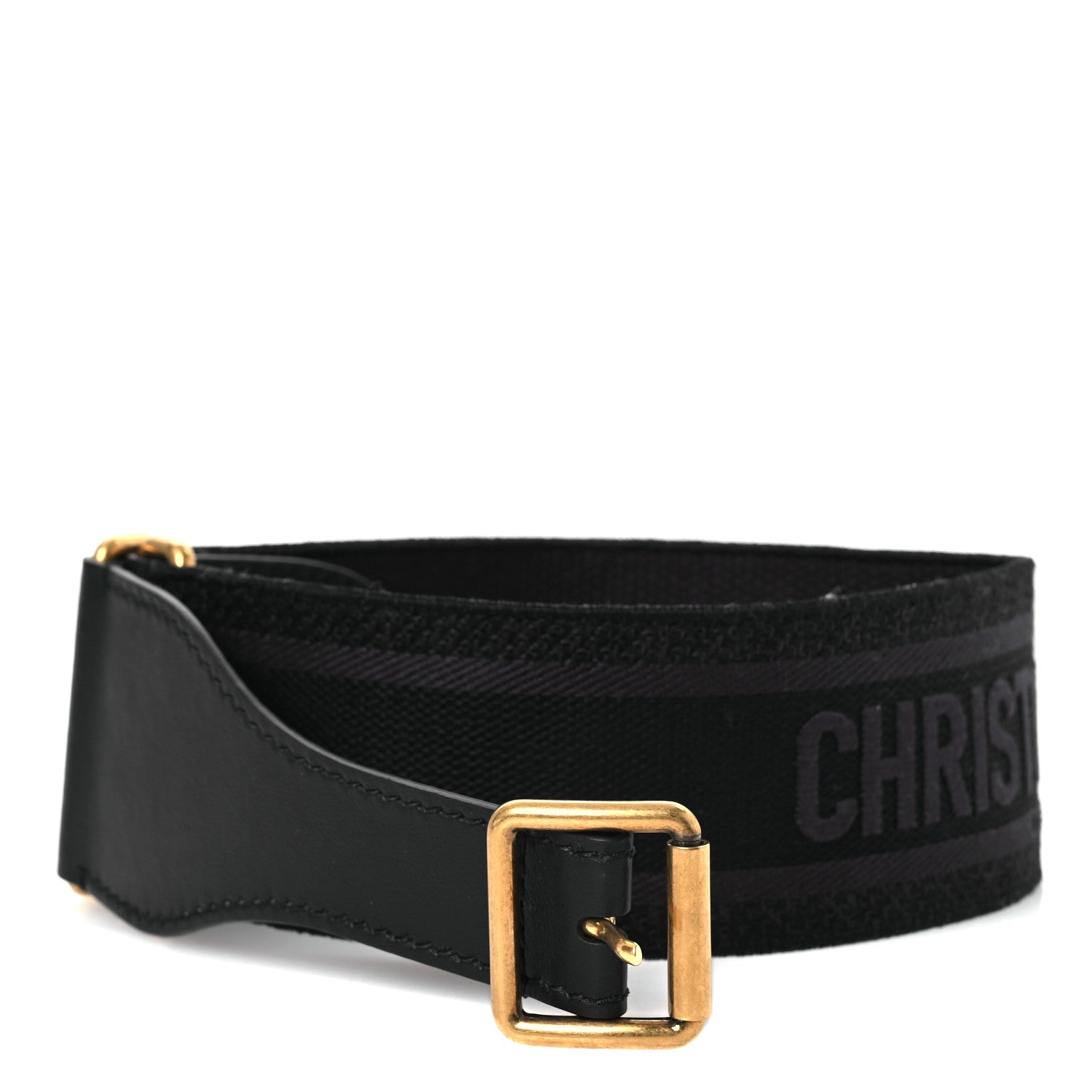 Christian Dior Canvas Embroidered Book Belt 75 75 30 Anthracite 1 of 5