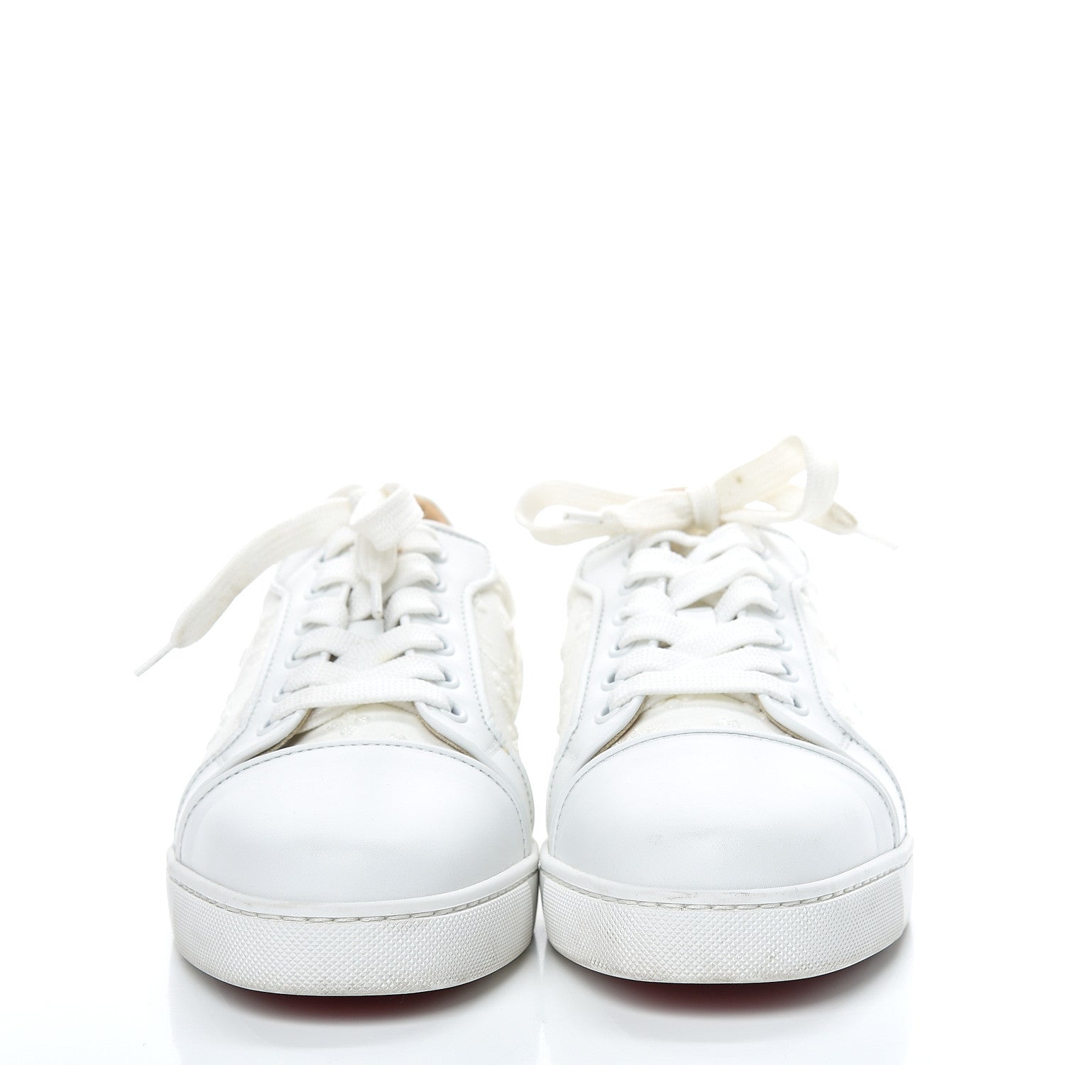 Christian Louboutin Calfskin Womens Rantulow Orlato Flat Sneakers 37 Latte 2 of 15