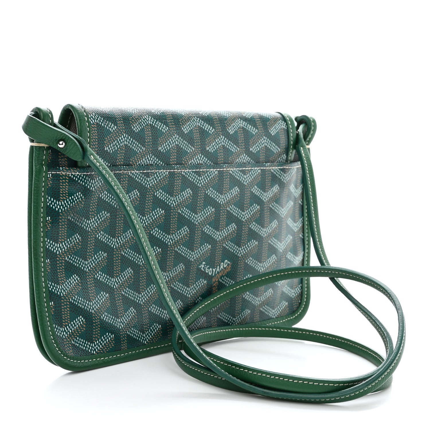 Goyard Goyardine Plumet Wallet Clutch Green 3 of 12