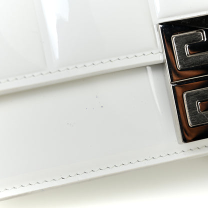 Givenchy Patent Quilted Small 4G Chain Shoulder Bag White 18 of 19