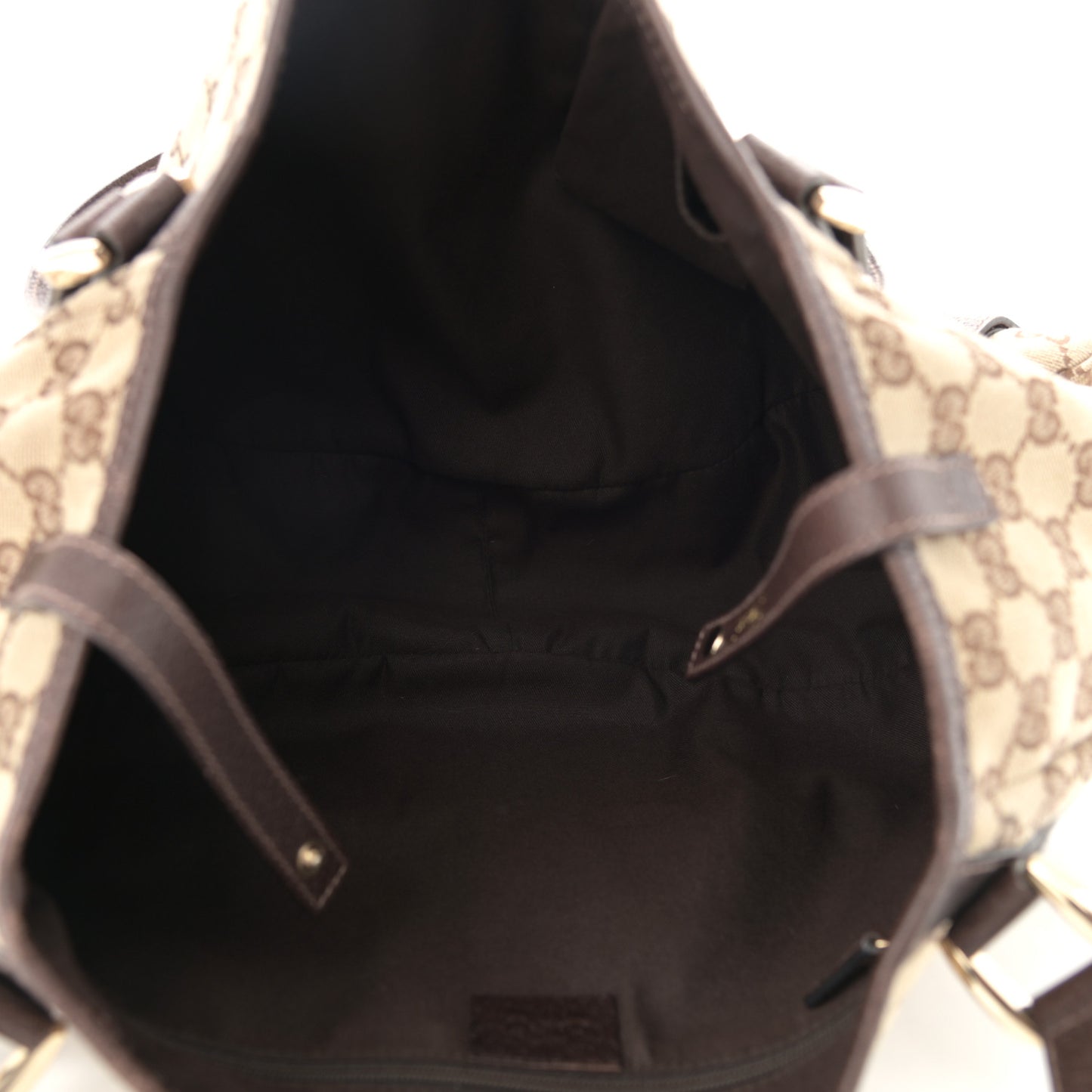 Monogram Medium Abbey Shoulder Bag Dark Brown