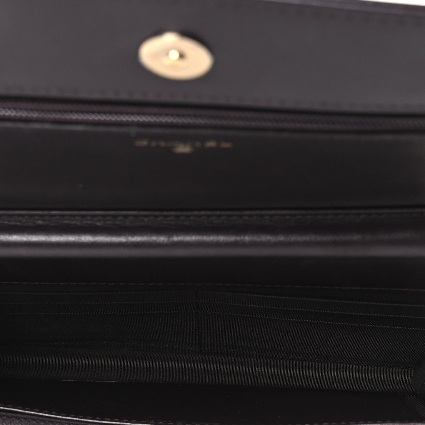 Caviar Quilted Boy Wallet On Chain WOC Dark Brown