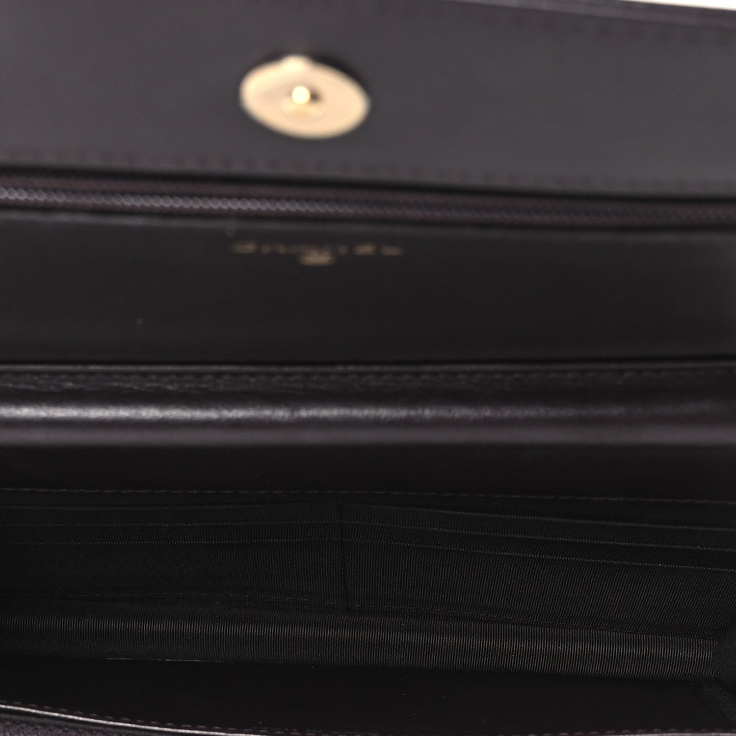Chanel Caviar Quilted Boy Wallet On Chain WOC Dark Brown 5 of 13