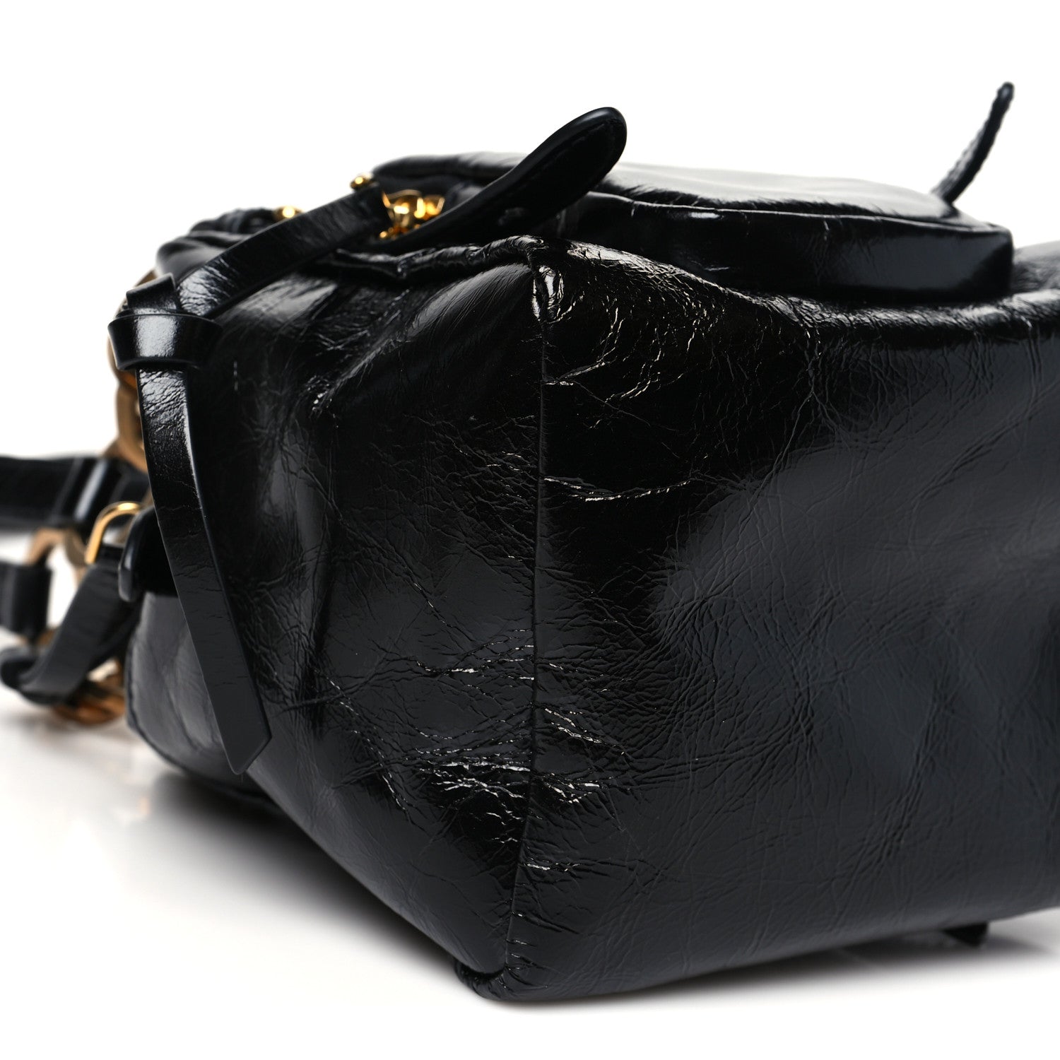 Prada Soft Lux Calfskin Mini Dangle Top Handle Bag Black 9 of 11