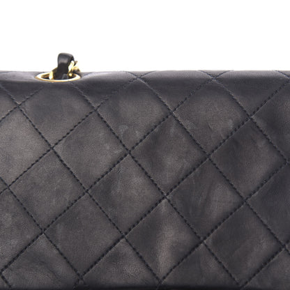 Chanel Lambskin Quilted Medium Double Flap Navy 22 of 28