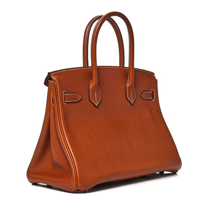 Hermes Natural Barenia Faubourg Birkin 30 Fauve 3 of 8