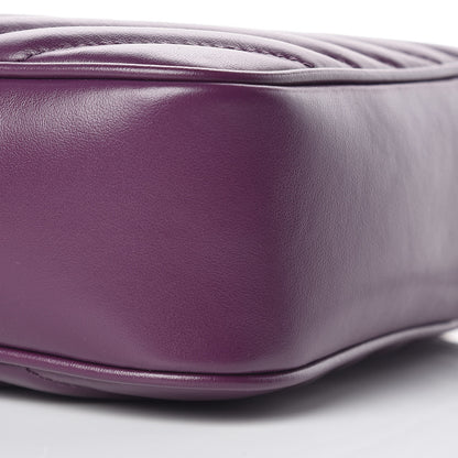 Saint Laurent Calfskin Matelasse Monogram Lou Camera Bag Purple 9 of 10
