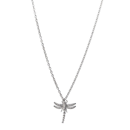 Tiffany Platinum Diamond Dragonfly Pendant Necklace 1 of 6