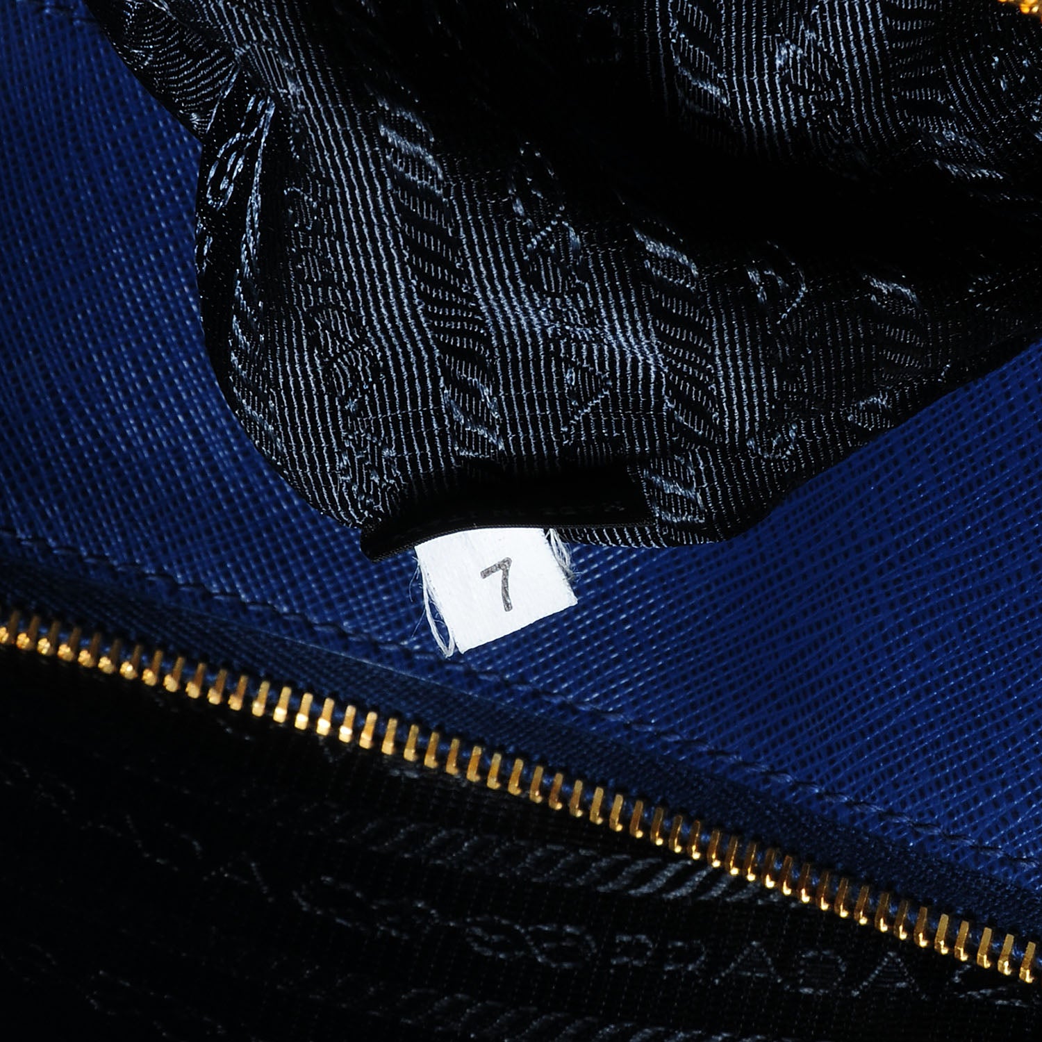 Prada Saffiano Lux Extra Large Galleria Double Zip Tote Bluette 9 of 9