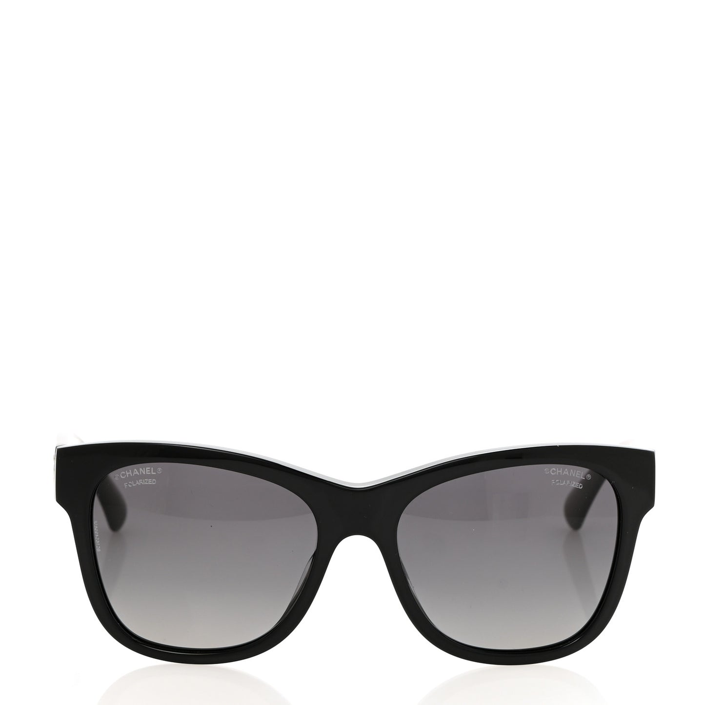 Acetate Polarized Square CC Sunglasses 5380 Black