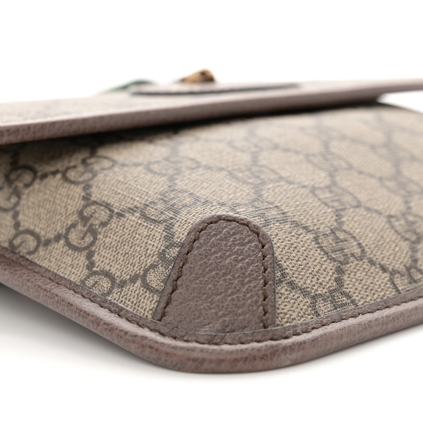 GG Supreme Monogram Neo Vintage Web Belt Bag Brown