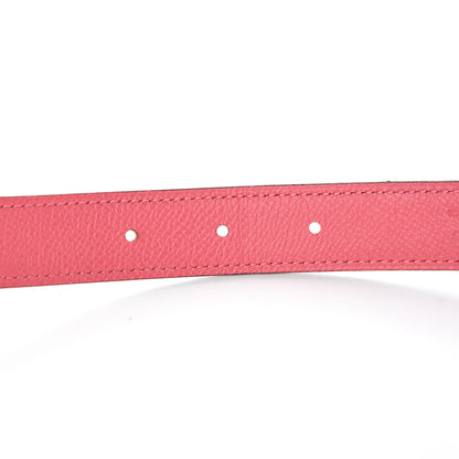 Hermes Swift Epsom 24mm Belt Strap 90 Orange Poppy Rose Azalee 4 of 5