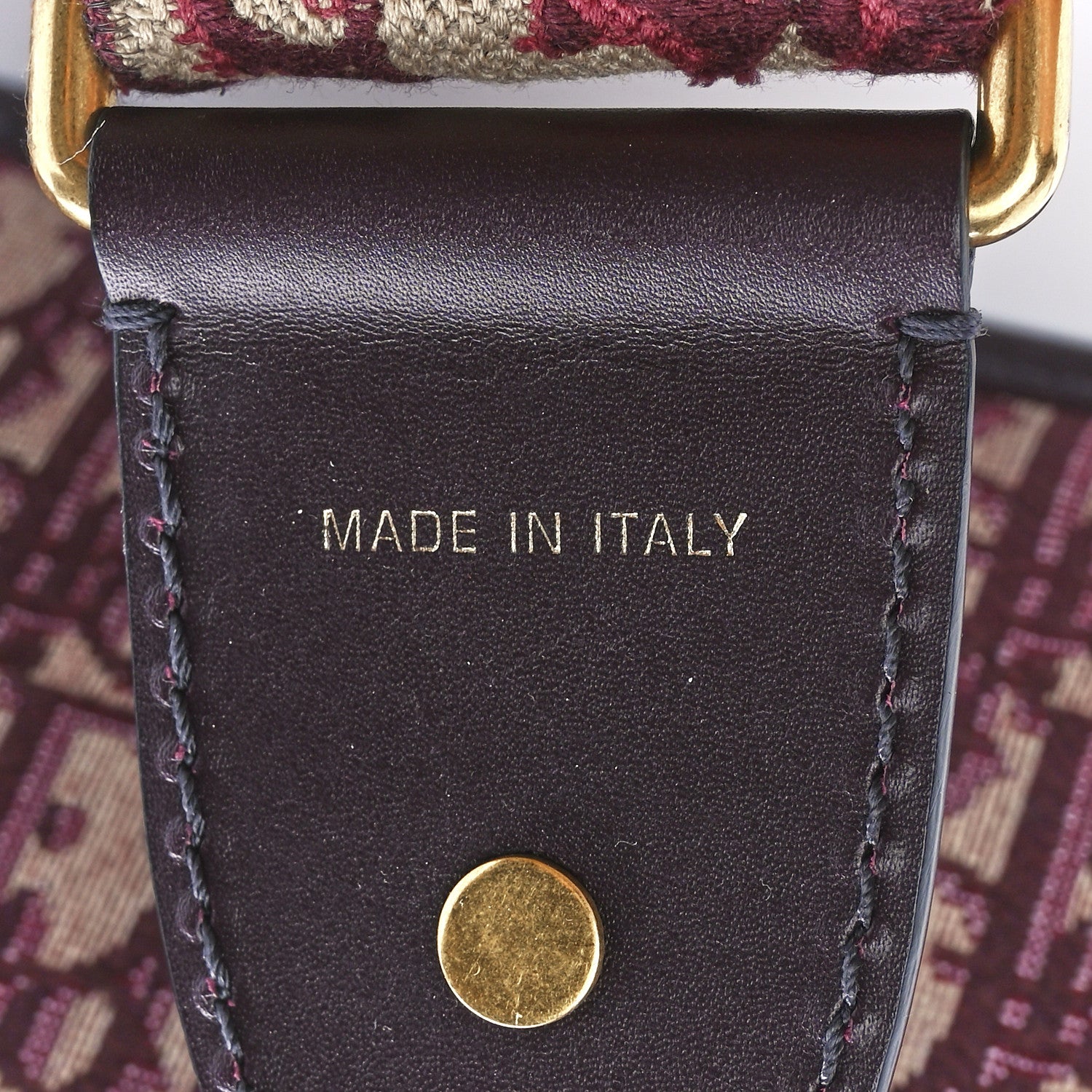 Christian Dior Oblique DiorAddict Flap Bag Burgundy 8 of 12