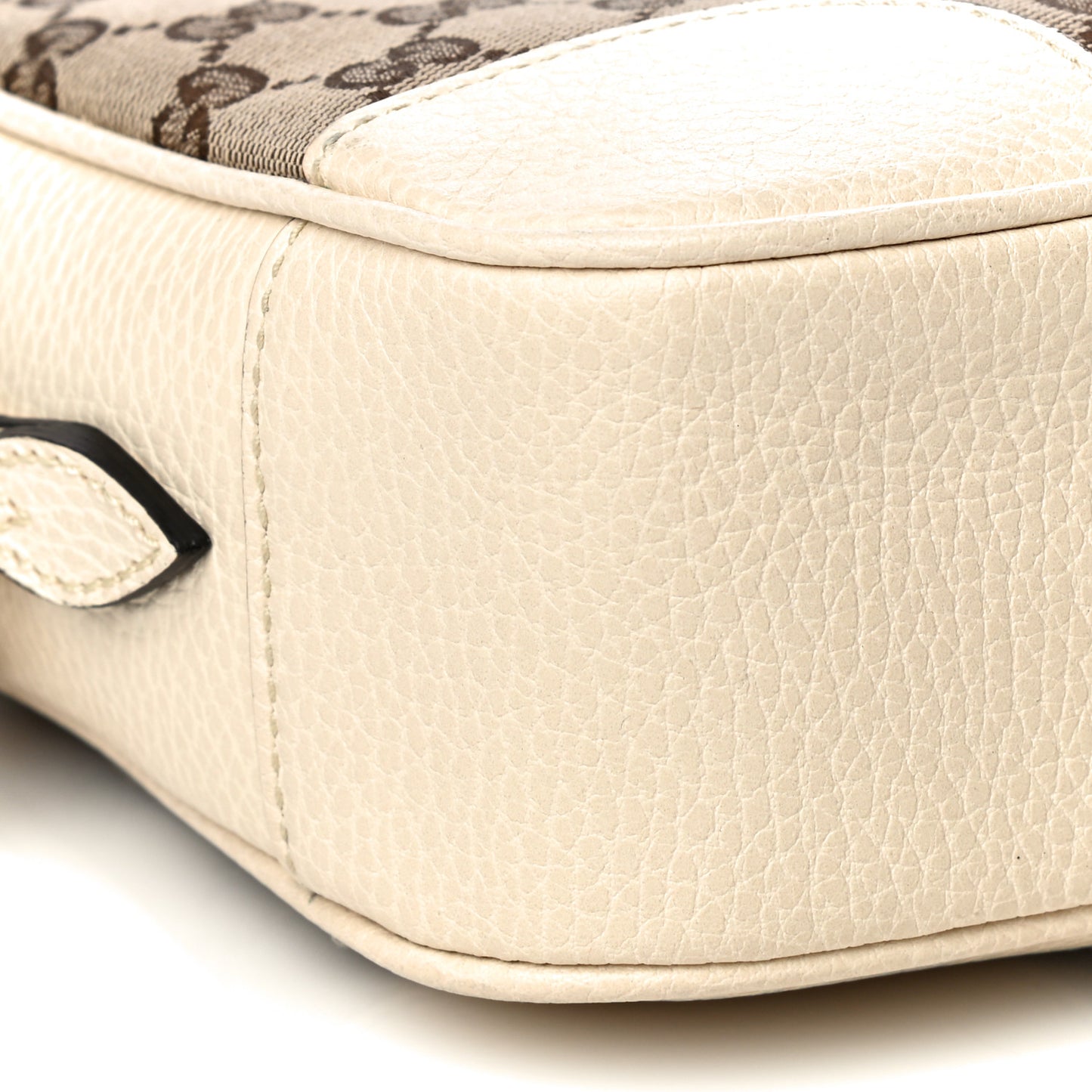 Monogram Dollar Calfskin Mini Bree Messenger Bag Beige Ebony Avoire