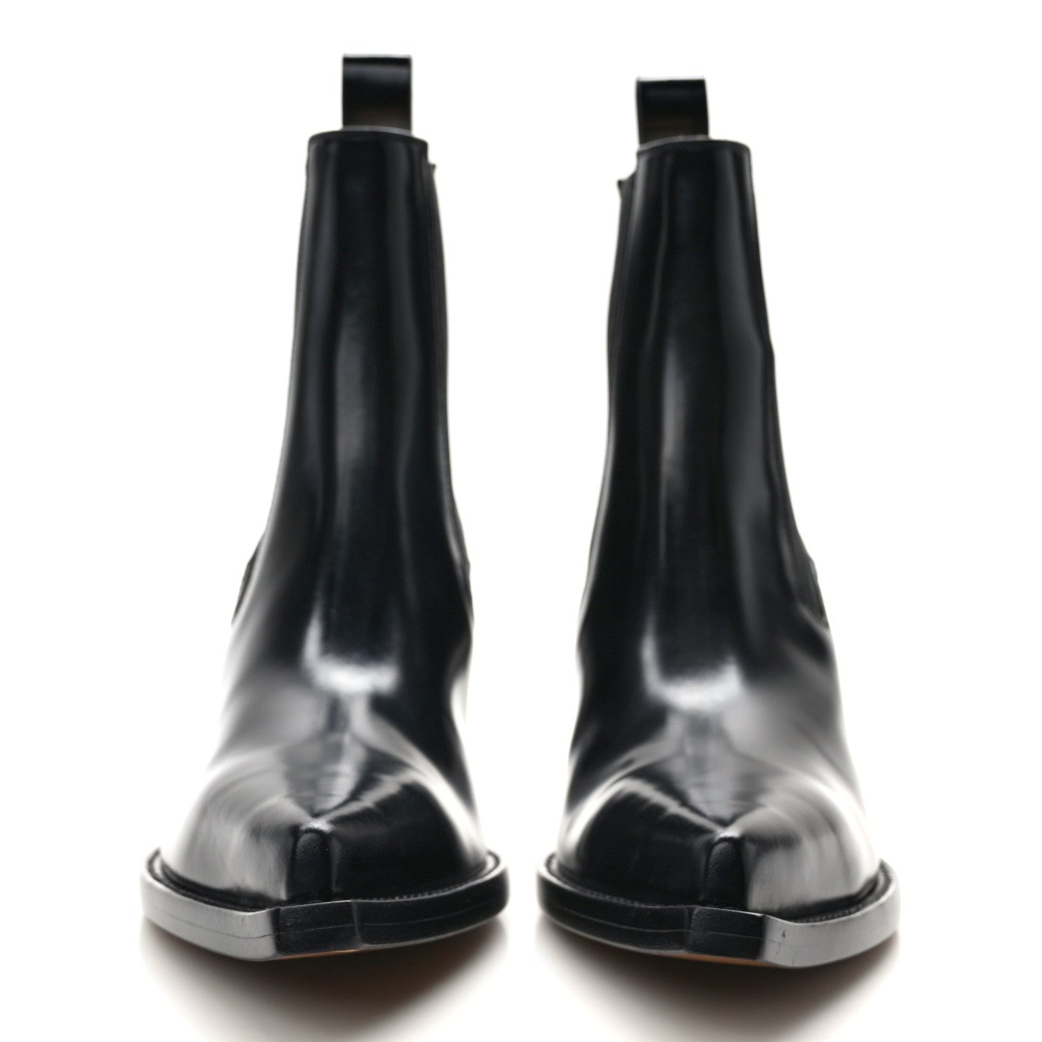 Bottega Veneta Calfskin Lean Boots 37.5 Black 2 of 7