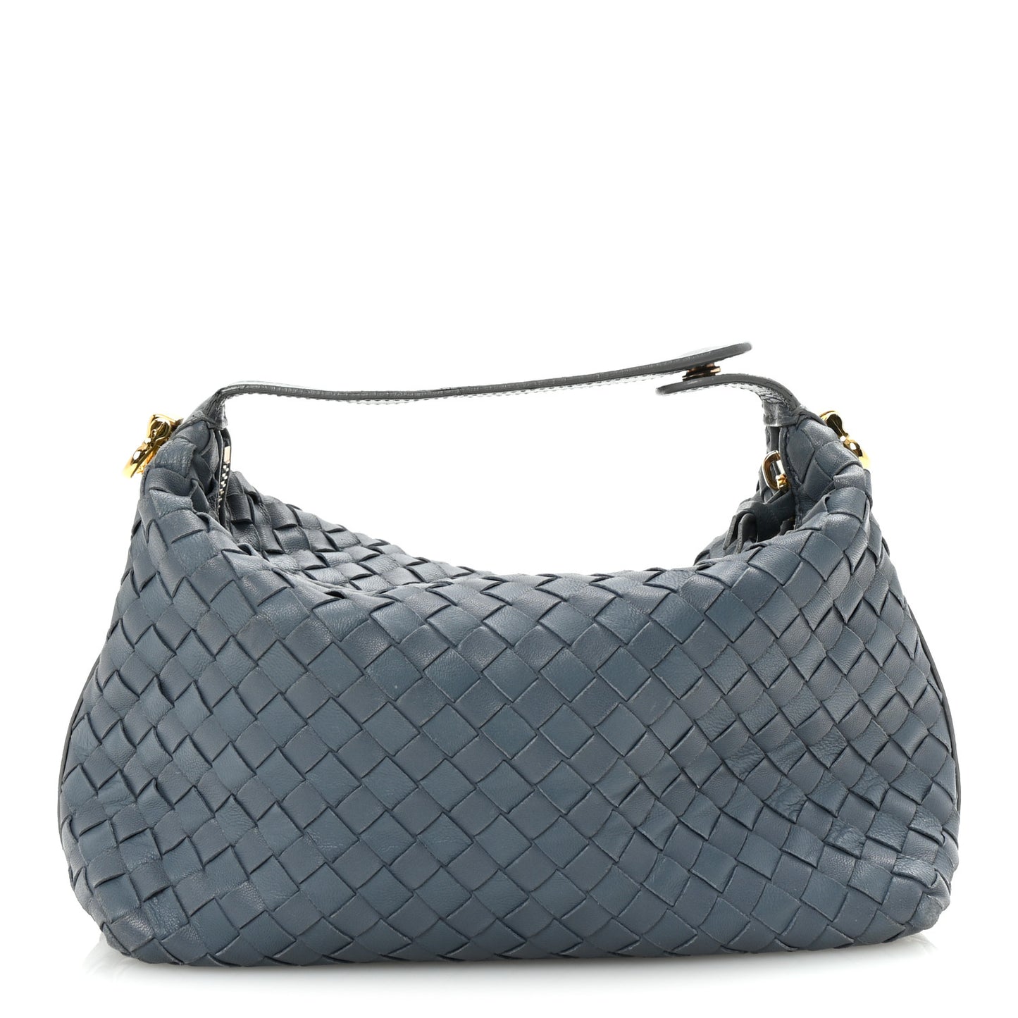 Nappa Intrecciato Large Cosmetic Case Blue
