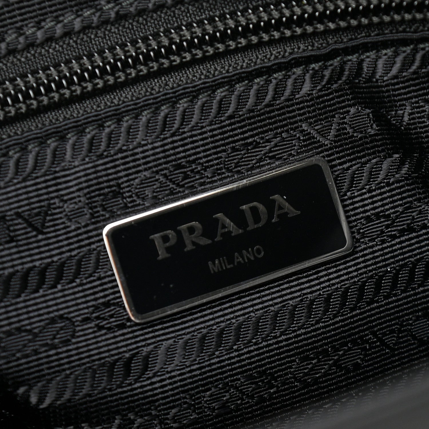 Prada Tessuto Nylon Messenger Bag Black 5 of 8