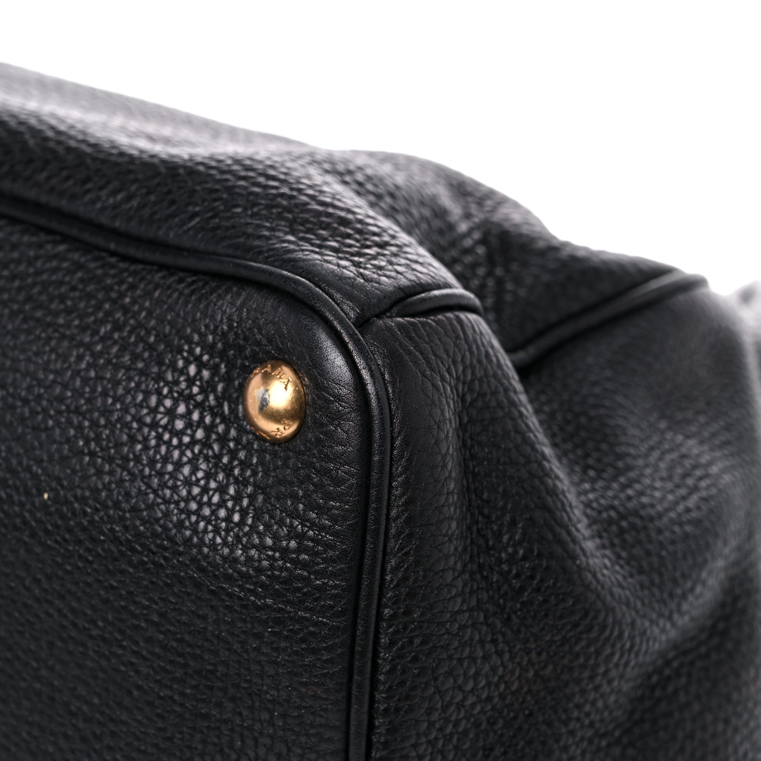 Prada Vitello Daino Tote Black 10 of 12