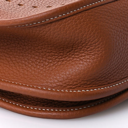 Hermes Taurillon Clemence Evelyne III PM Gold 9 of 11