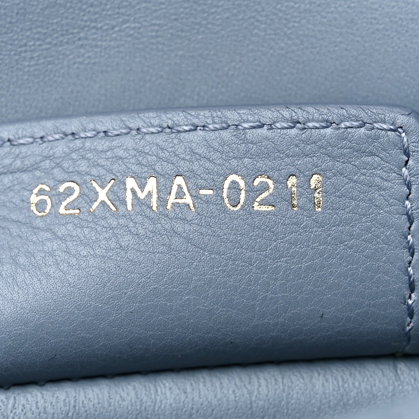 Calfskin Cannage Small Caro Bag Cloud Blue