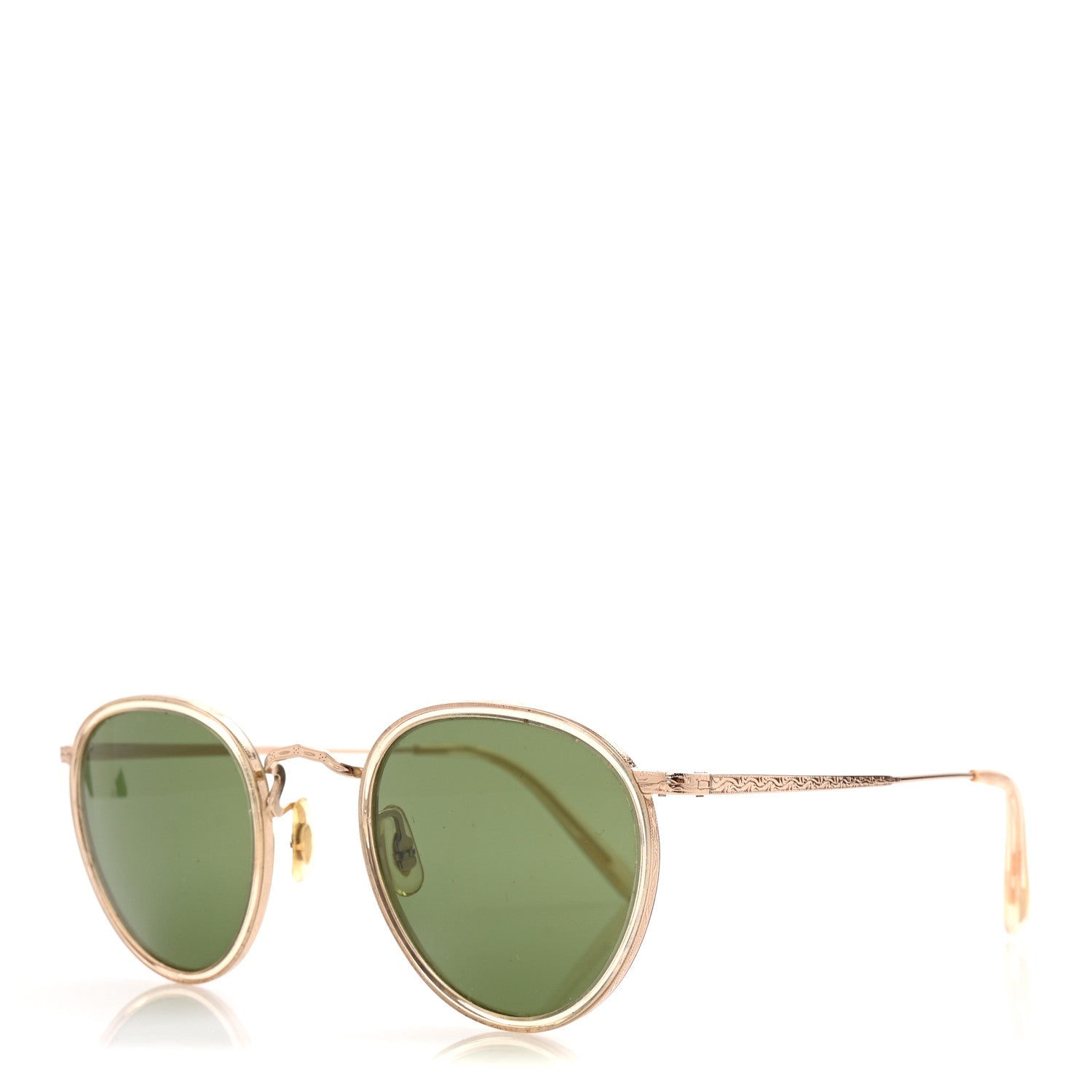 Oliver Peoples Metal Round MP-2 Sunglasses Green 1 of 7