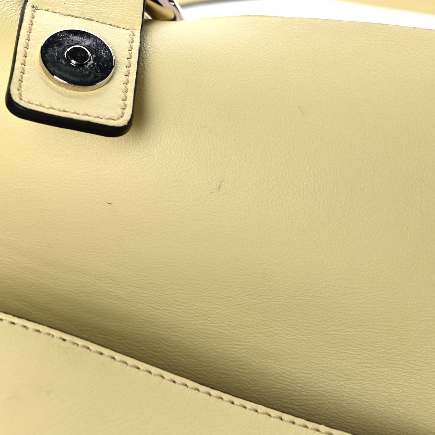 Suede Calfskin Small Faye Shoulder Bag Lemonade