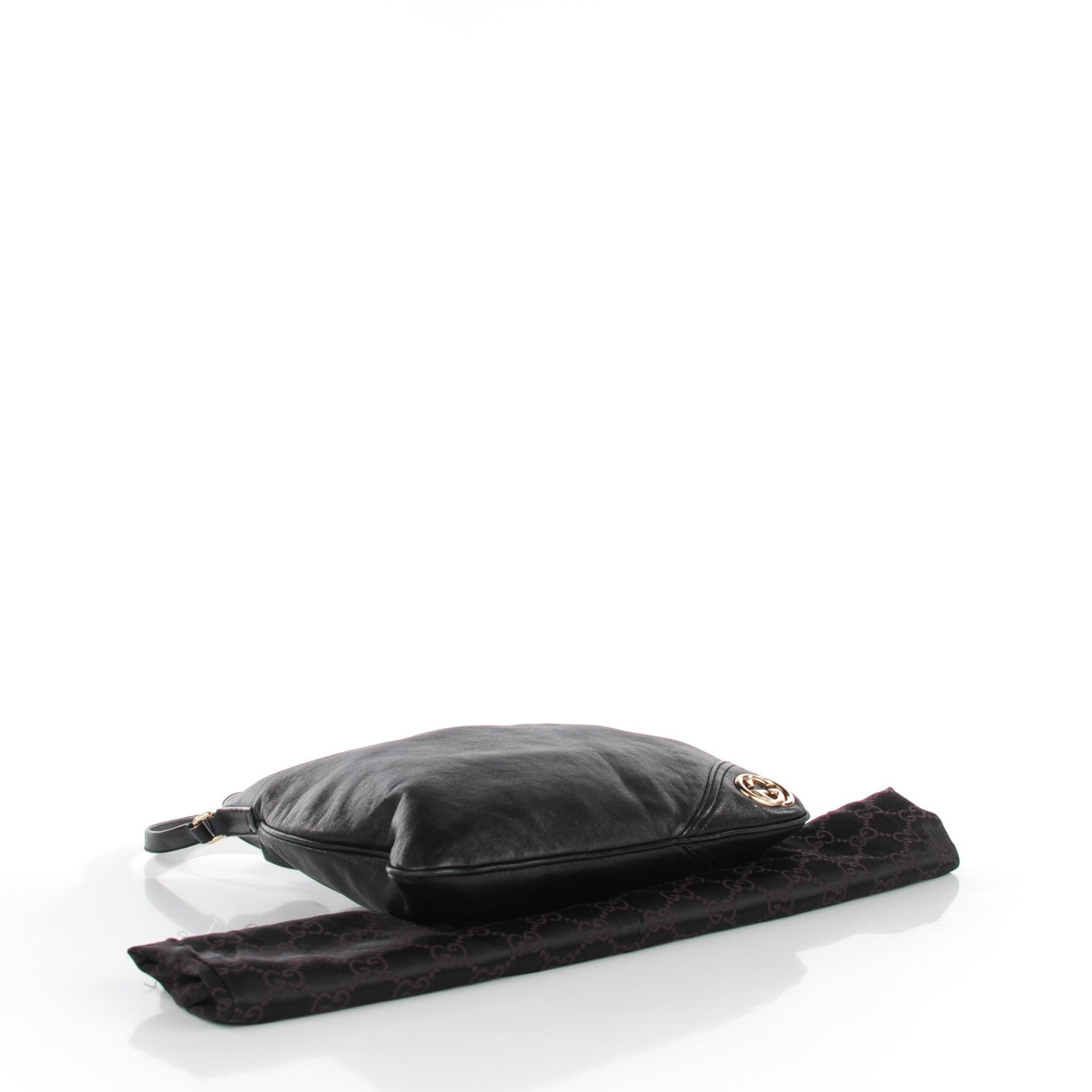 Gucci Calfskin Medium New Britt Hobo Black 4 of 7