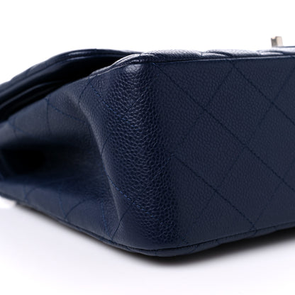 Chanel Caviar Quilted Jumbo Double Flap Navy Blue 8 of 13